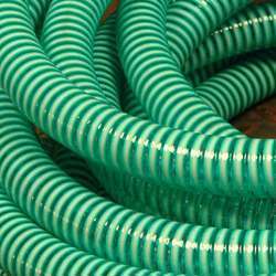 Green M/Duty PVC Suction & Discharge Hose