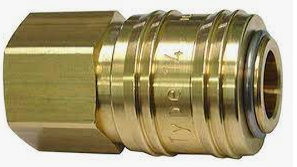 Rectus 1/4″ Brass Coupler