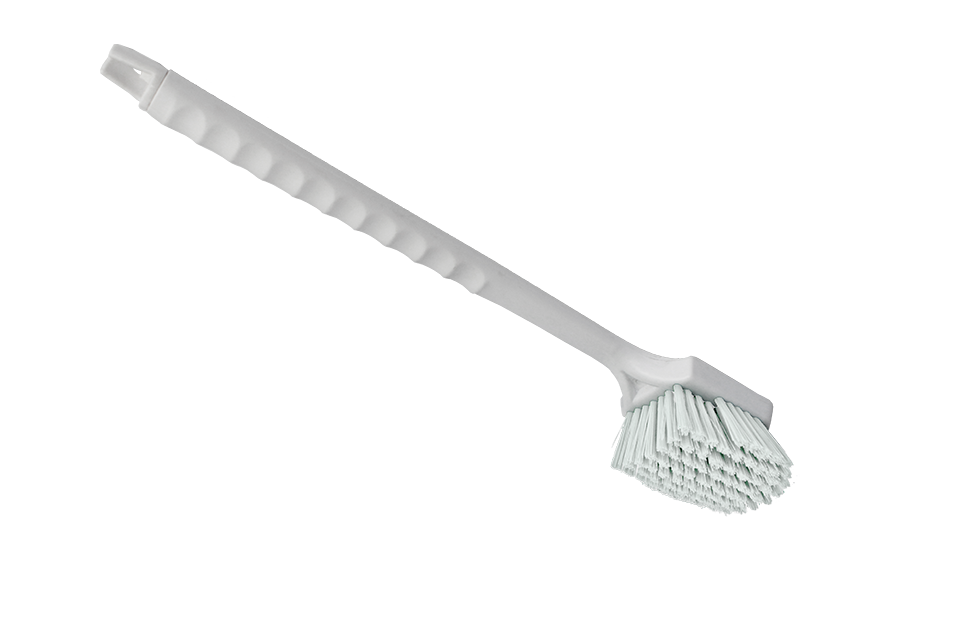 Gong Brush – White (Long Handle)